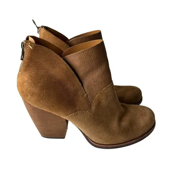 Kork-Ease Castaneda Suede Bootie Rust Size 7.5 - Picture 2 of 7